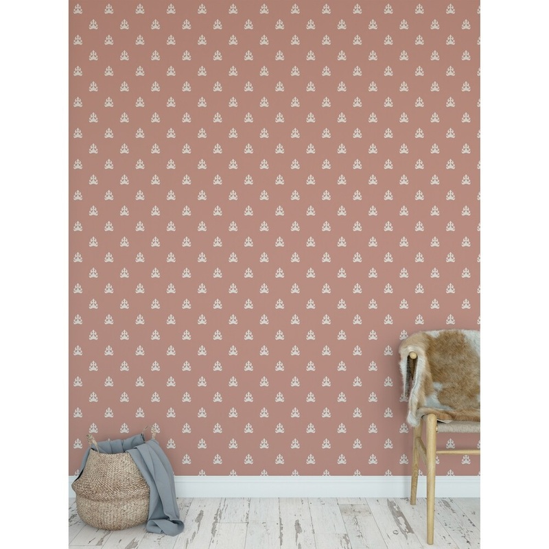 BOREY BLUSH Peel and Stick Wallpaper By Kavka Designs
