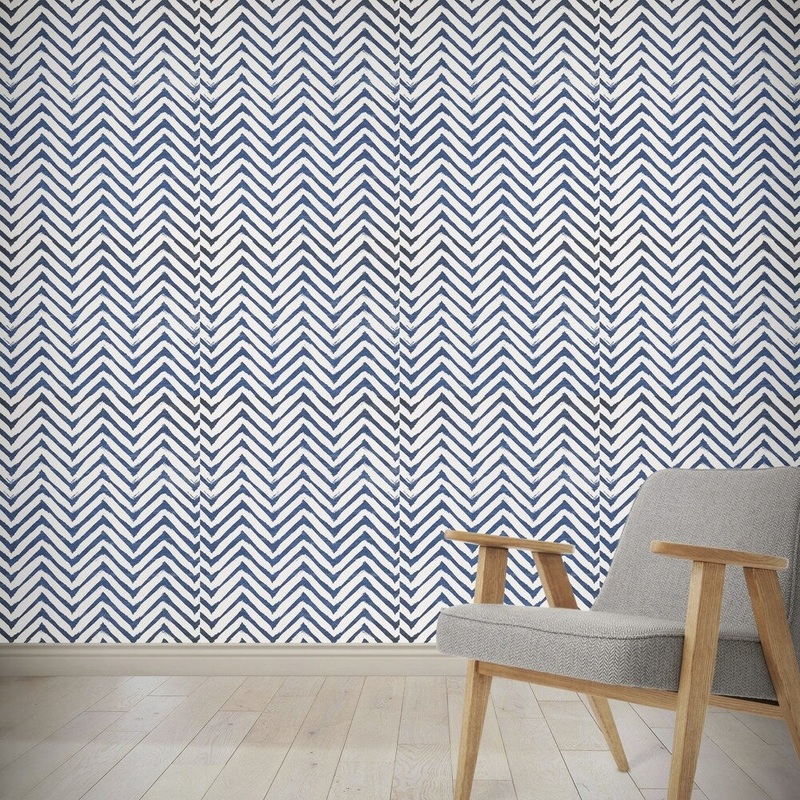 CAMBAY BLUE Wallpaper By Kavka Designs - N/A