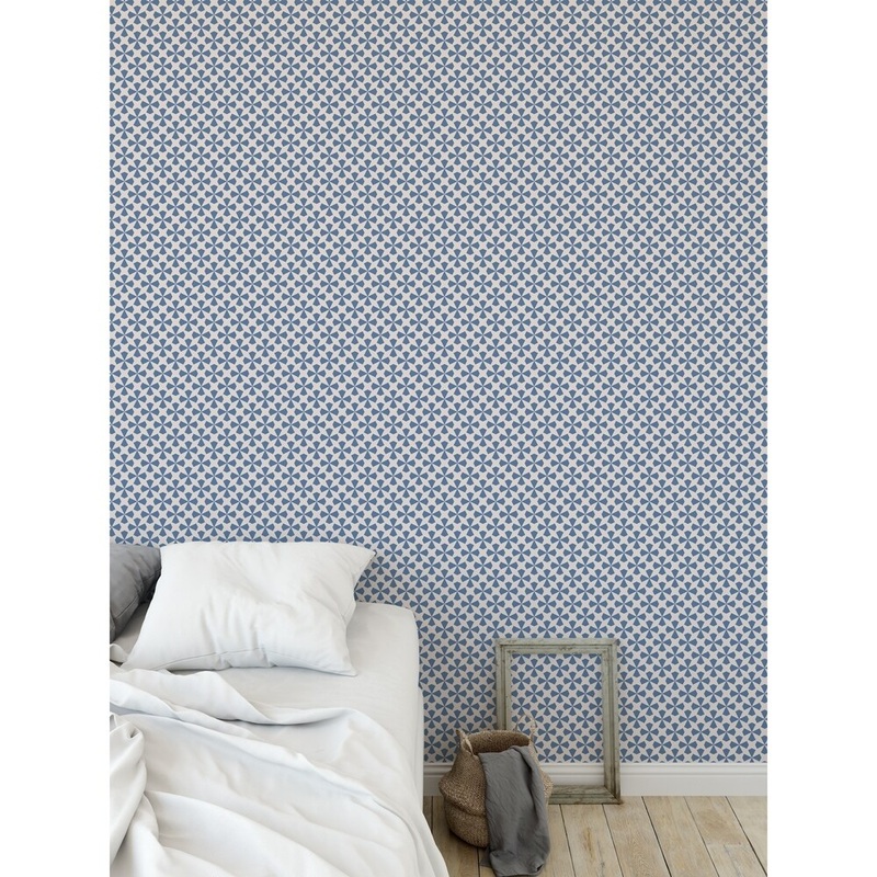 ELLE Decor STARBURST PERIWINKLE Peel and Stick Wallpaper By Kavka Designs