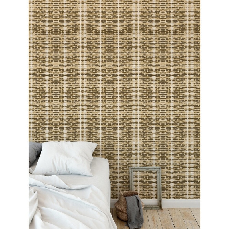 ELLE Decor XRAY SHIBORI MUSTARD Peel and Stick Wallpaper By Kavka Designs