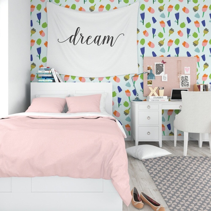 FLOWER LOLLIPOP Peel and Stick Wallpaper By Kavka Designs
