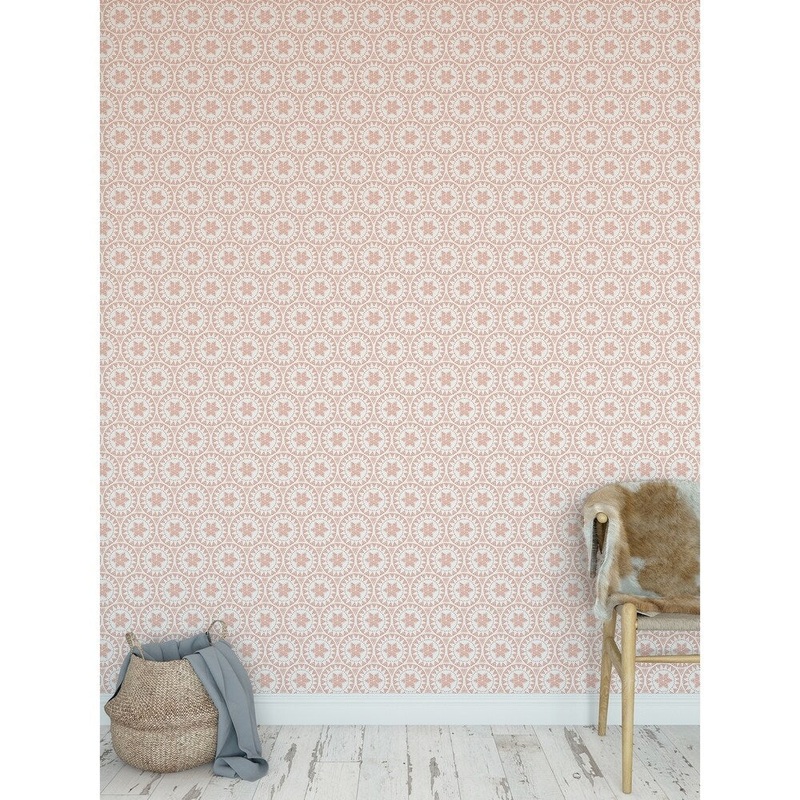 FREE SPIRIT CORAL Peel and Stick Wallpaper By Kavka Designs