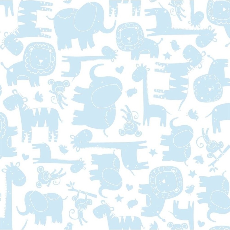 Baby Safari Wallpaper 20.5 in. x 33 ft. 56 sq.ft.