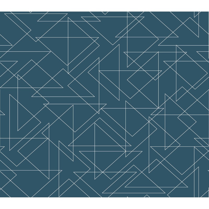 Bellflower, Triangulation Peel and Stick Wallpaper
