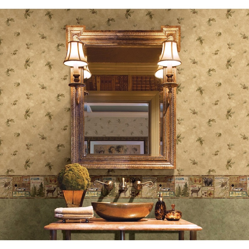 Benson, Kissimmee Moss Safe Harbor Marble, 33' L X 20.5 W, Wallpaper Roll