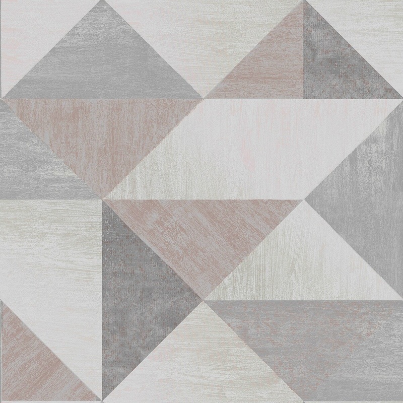 Blue, Geometric Wallpaper, 20.5 in x 33 ft = About 56.4 square feet