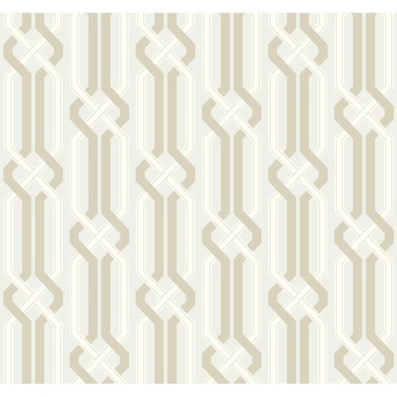 Criss Cross Wallpaper, 27 in. x 27 ft. = 60.75 sq. ft., in White/Off Whites