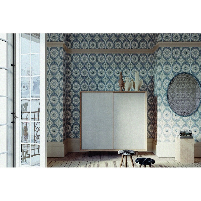 Davis Savar Blue Wallpaper