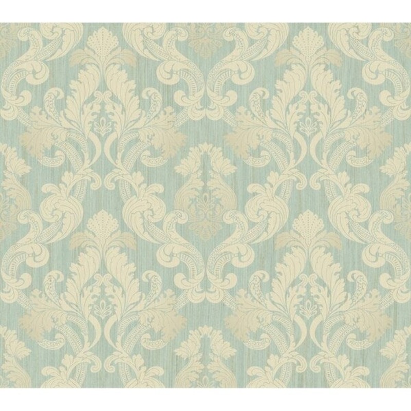 Framed Ombre Damask Wallpaper 27 in. x 27 ft. 60.75 sq.ft.