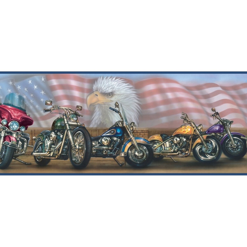 Sports Reagan Doug Blue Sports Portrait 15' L X 4.25 W Wallpaper Border