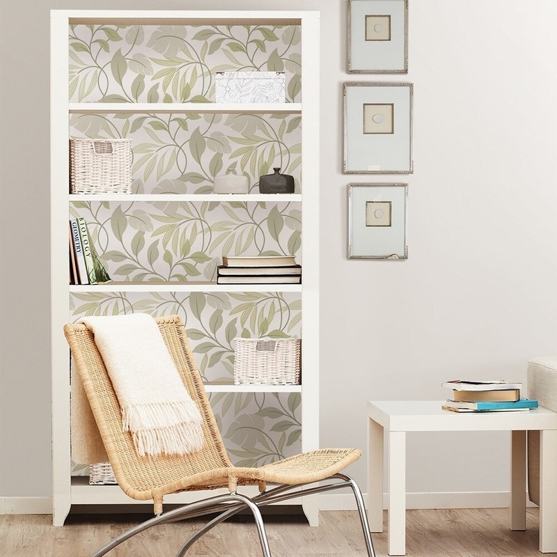 Bishop, Neutral Meadow Peel & Stick Wallpaper