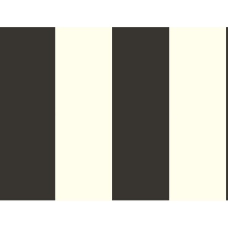 Canvas Stripe Wallpaper, 27 in. x 27 ft. = 60.75 sq.ft, in Black/White
