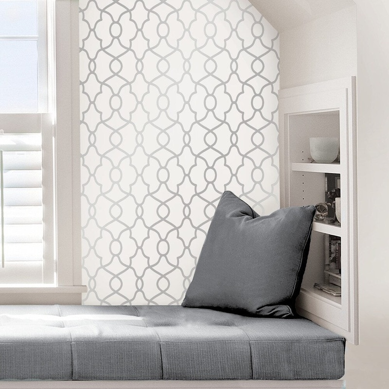 Colusa, Black Clearly Cool Peel & Stick Wallpaper