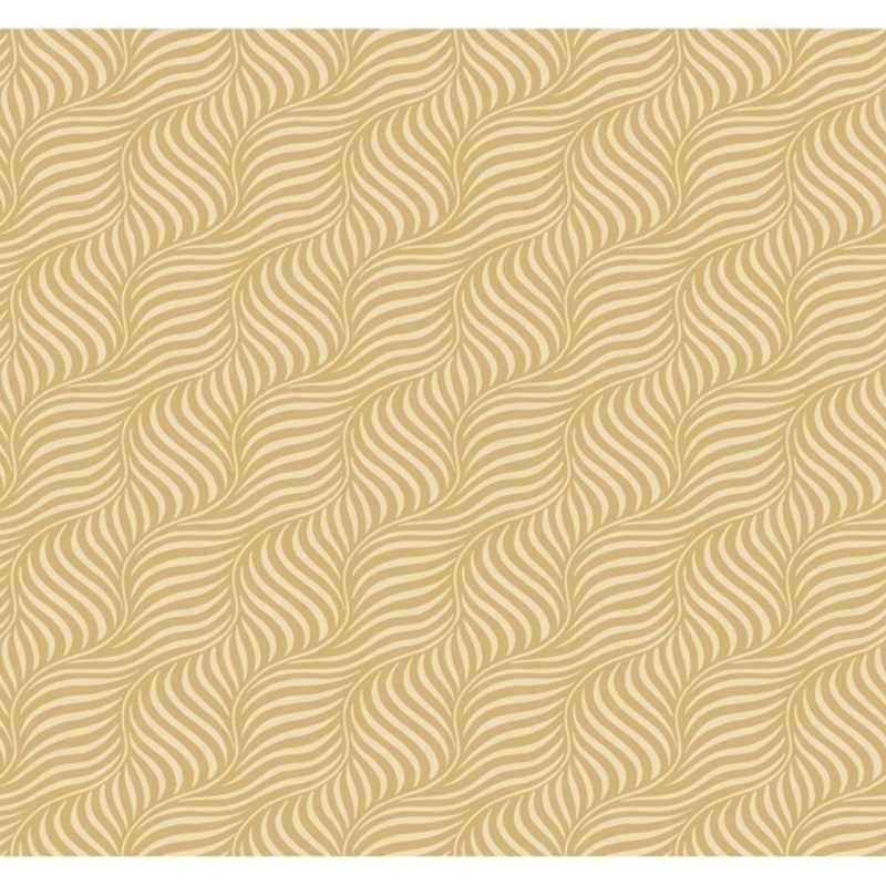 Cross Current Wallpaper, 27 in. x 27 ft. = 60.75 sq.ft., in golden pearl, cream