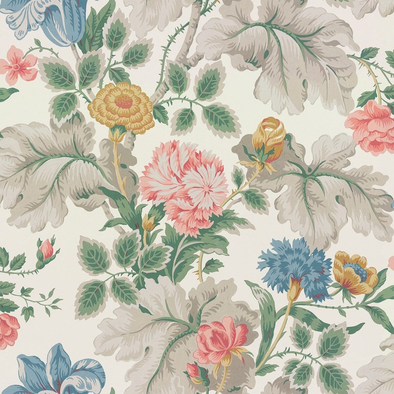 Flowers Iris Carnation Garden Multicolor Floral 33' L X 21" W Wallpaper Roll