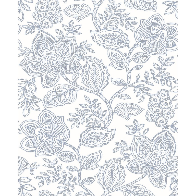 Flowers Suri Larkin Lavender Floral Wallpaper