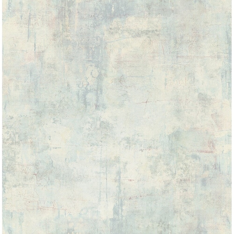 Cyprus Faux Wallpaper, In Steel Blue & Off-White