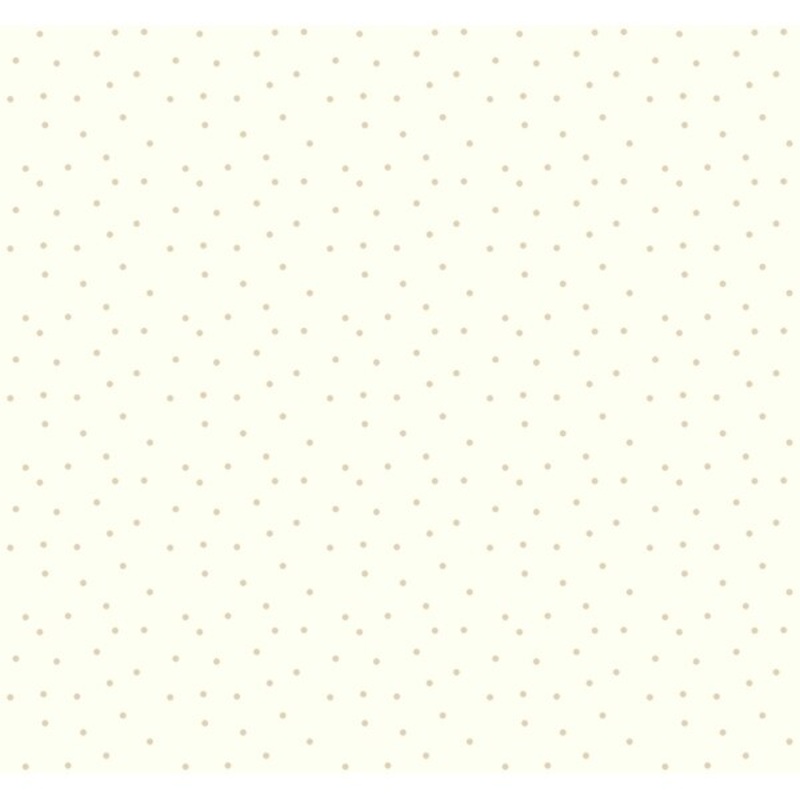Dots Removable Wallpaper, 20.5 in. x 33 ft. = 56 sq.ft, in white, metallic gold