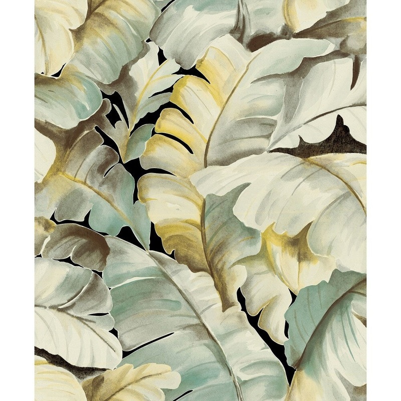 Botanical Taj Banana Leaf Wallpaper 21 in x 33 ft = About 57.8 square feet