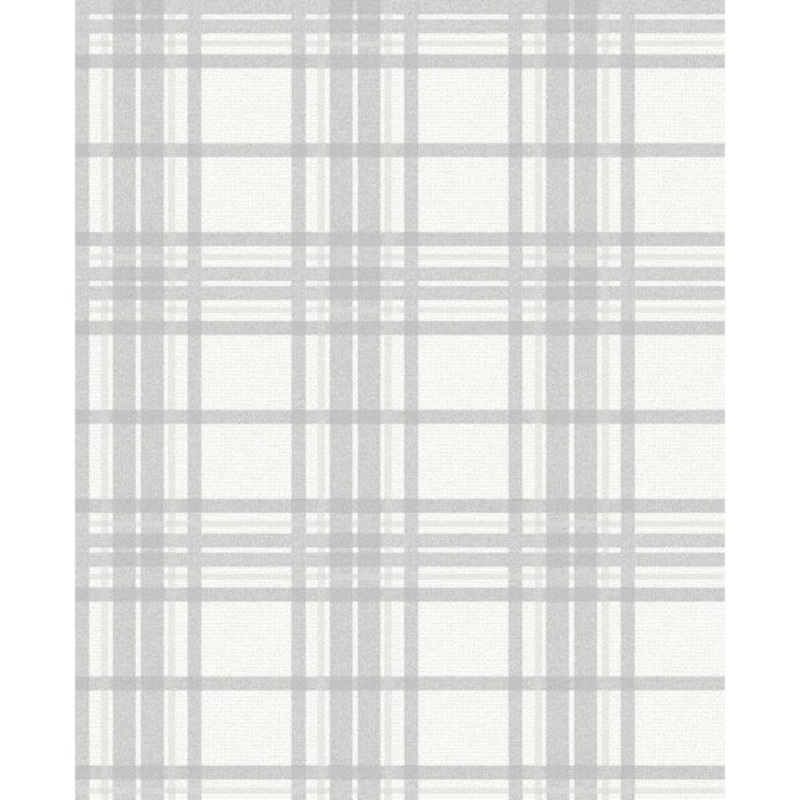 Country Tartan Grey Wallpaper