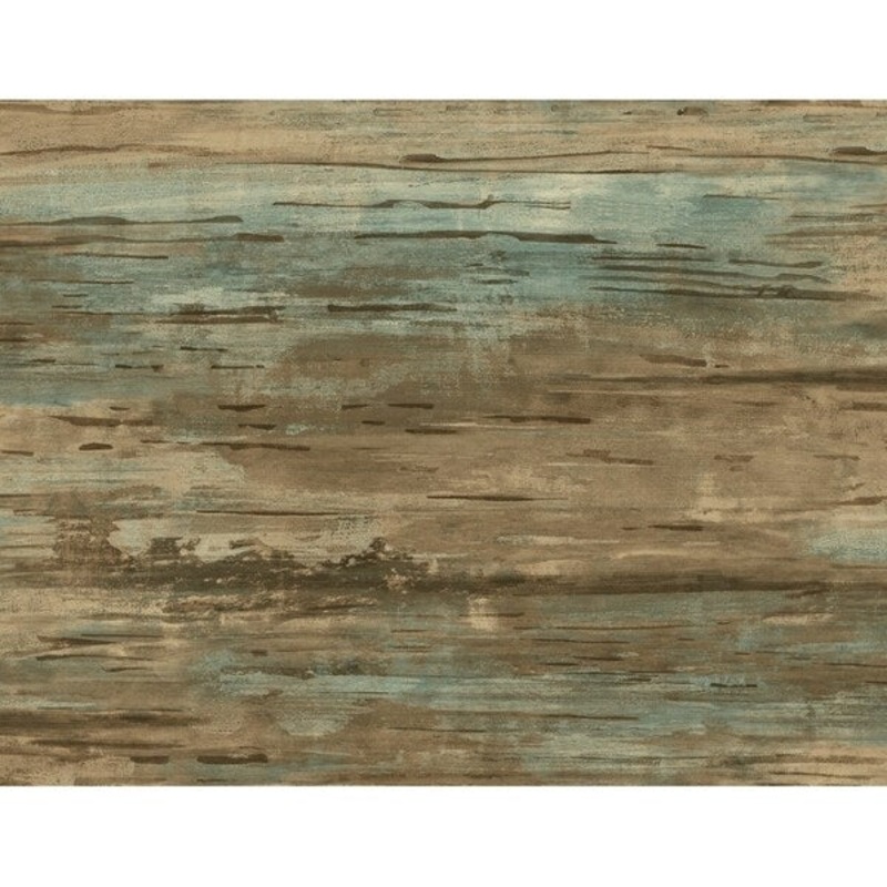 Cyprus Plank Wood/Woodgrain Wallpaper, In Spruce & Metallic Gold