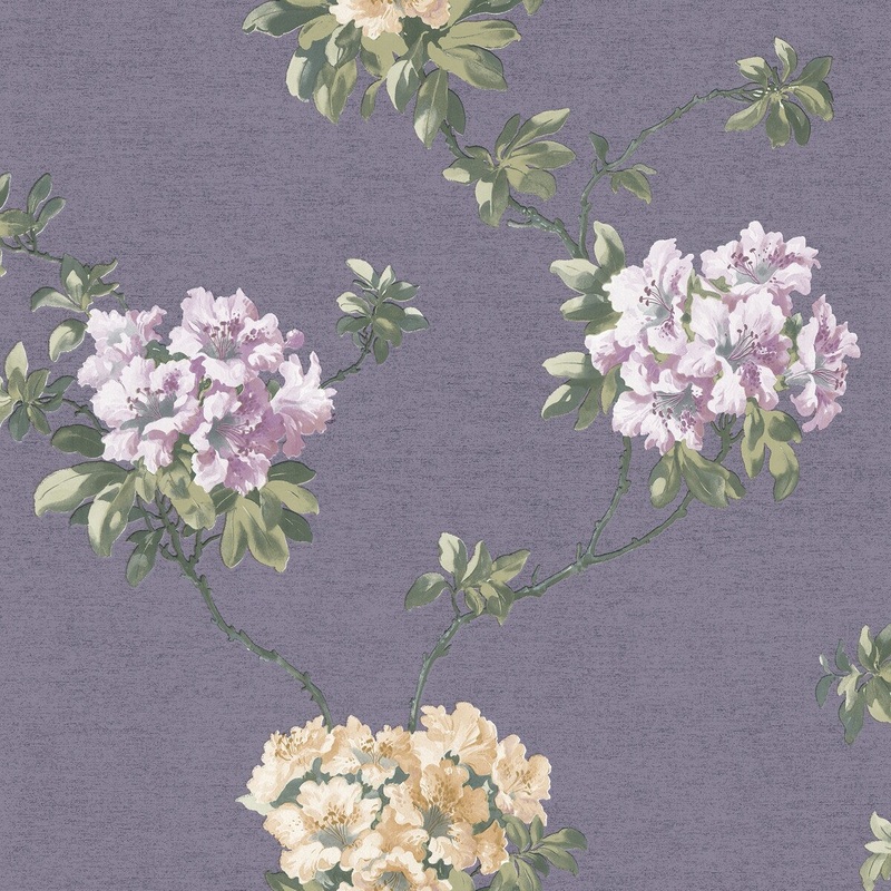 Flowers Dorsey Floral Wallpaper 20.5 in x 33 ft = About 56.4 square feet