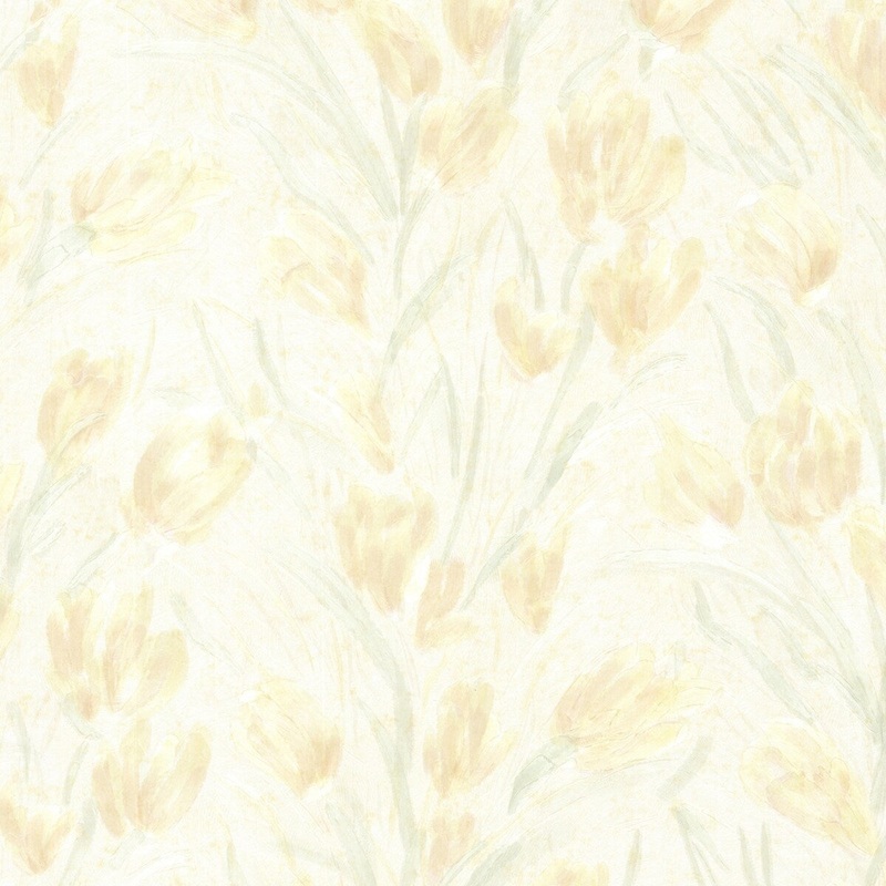 Flowers Ziff Jessamine Lavender Tulips 33' L X 20.5" W Wallpaper Roll