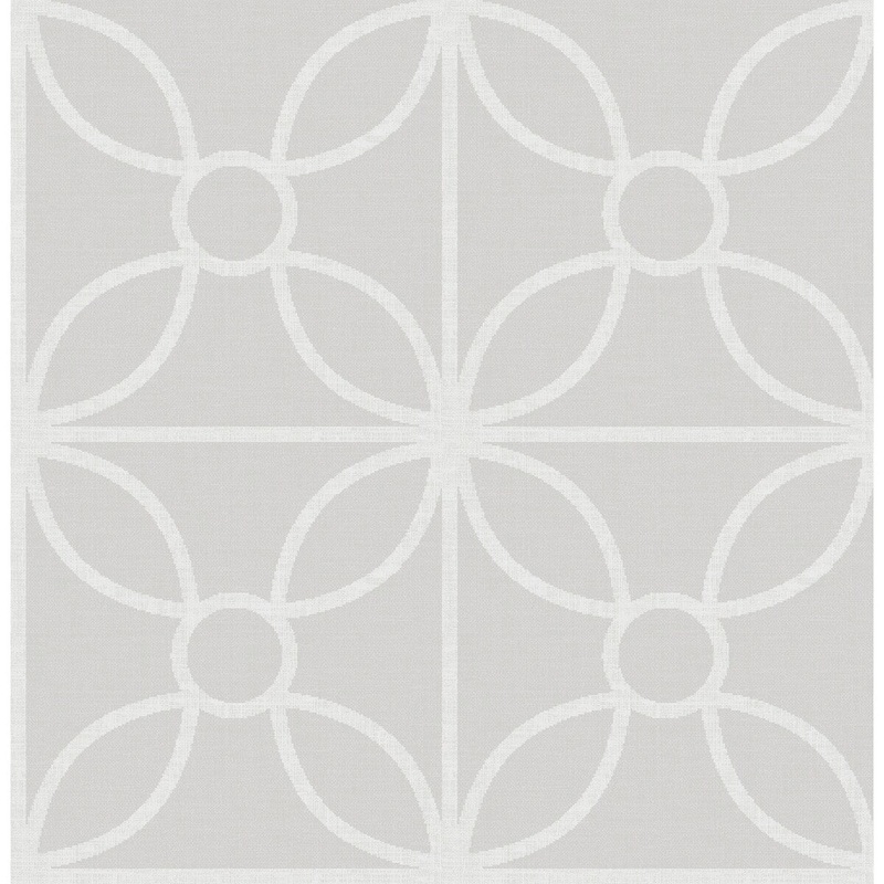 Tiles Ross Savvy Neutral Geometric Wallpaper
