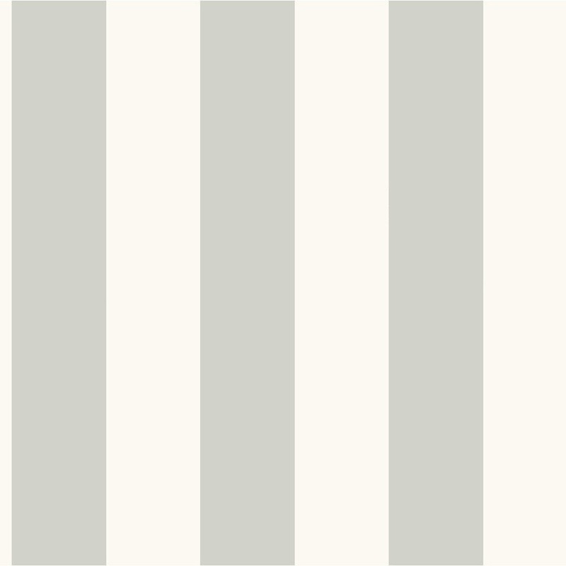 Awning Stripe Removable Wallpaper, 20.5 in. x 33 ft. = 56 sq.ft, in gray/white - 20.5 in. x 33 ft. = 56 sq.ft