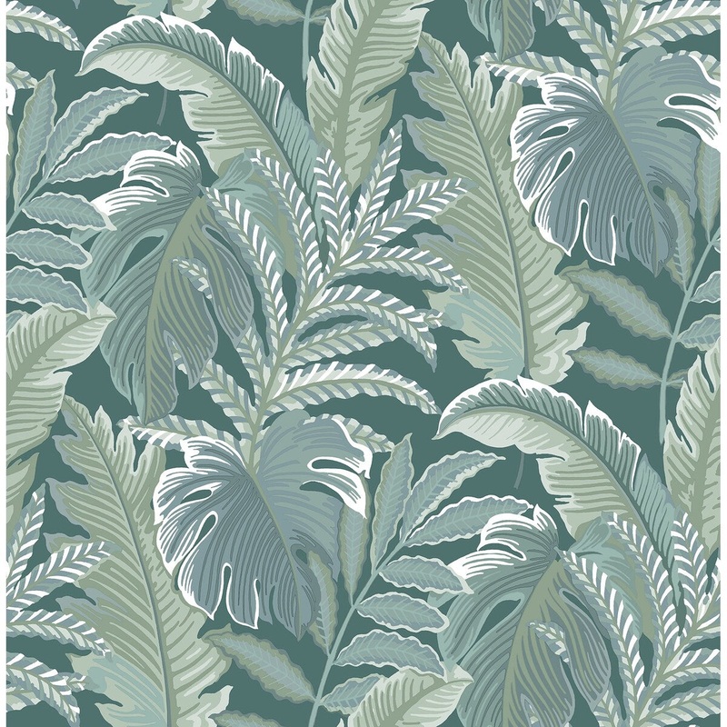 Botanical Carter Verdant Sage Botanical Wallpaper