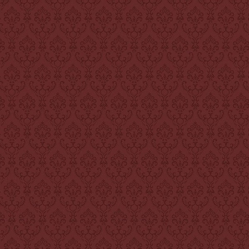 Cambridge 32.7 Ft. x 20.5 In. Vinyl Red Small Damask Wallpaper Covering