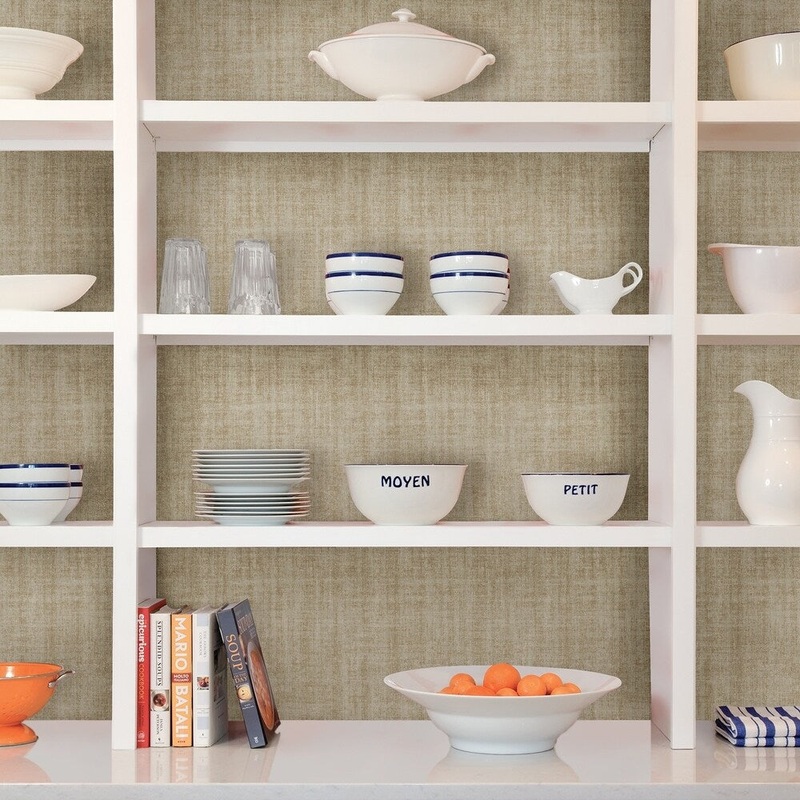 Chico, Ramie Linen Peel & Stick Wallpaper
