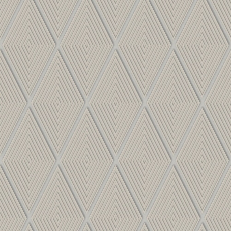 Conduit Diamond Wallpaper, 20.5 in. x 33 ft. = 56 sq. ft, in Taupe