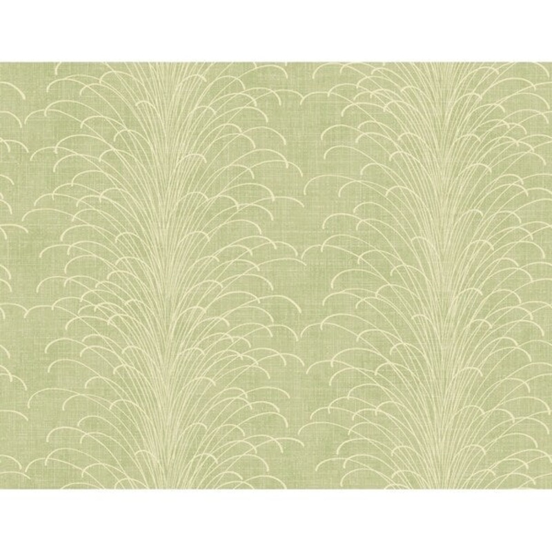 Eaglecrest Grass/Stripes Wallpaper, In Moss & Off-White