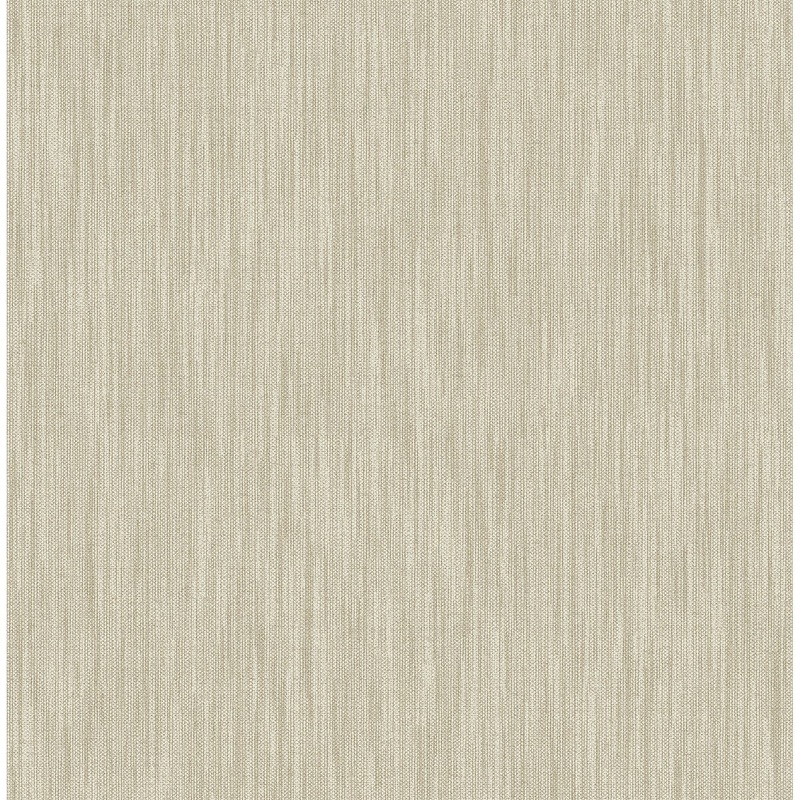 Fabric Textures Whitley Chenille Light Brown Faux Linen Wallpaper