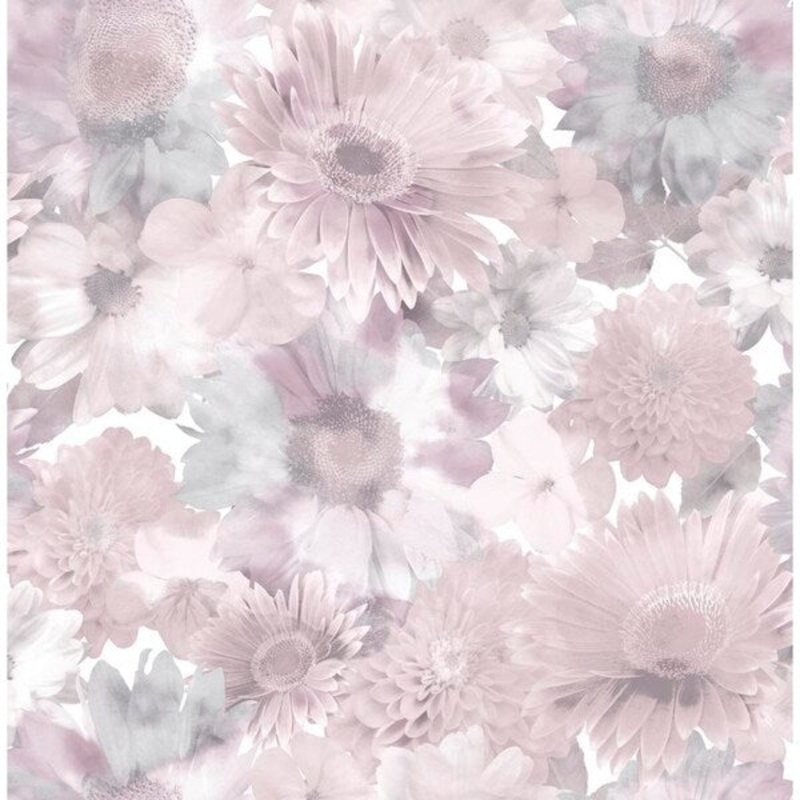 Summer Garden Pink Wallpaper