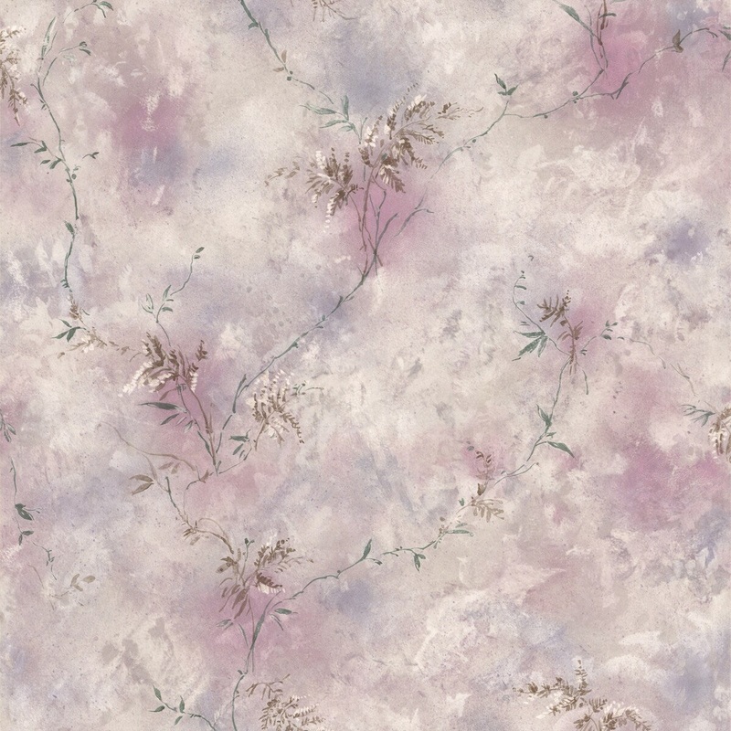 Textured Richardson Purple Satin Fern Texture Wallpaper