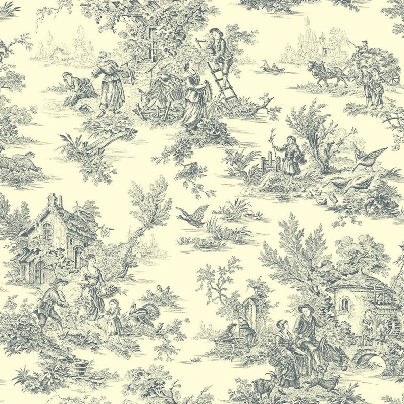Campagne Toile Wallpaper 20.5 in. x 33 ft. 56 sq.ft.