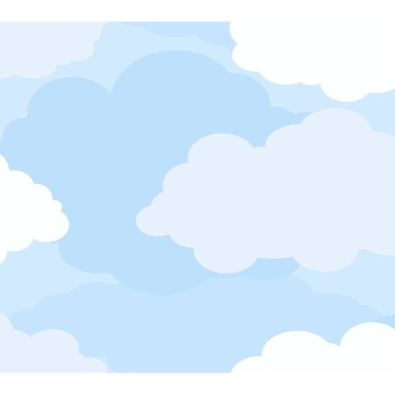 Cloud Sidewall Wallpaper 27 in. x 27 ft. 60.75 sq.ft.