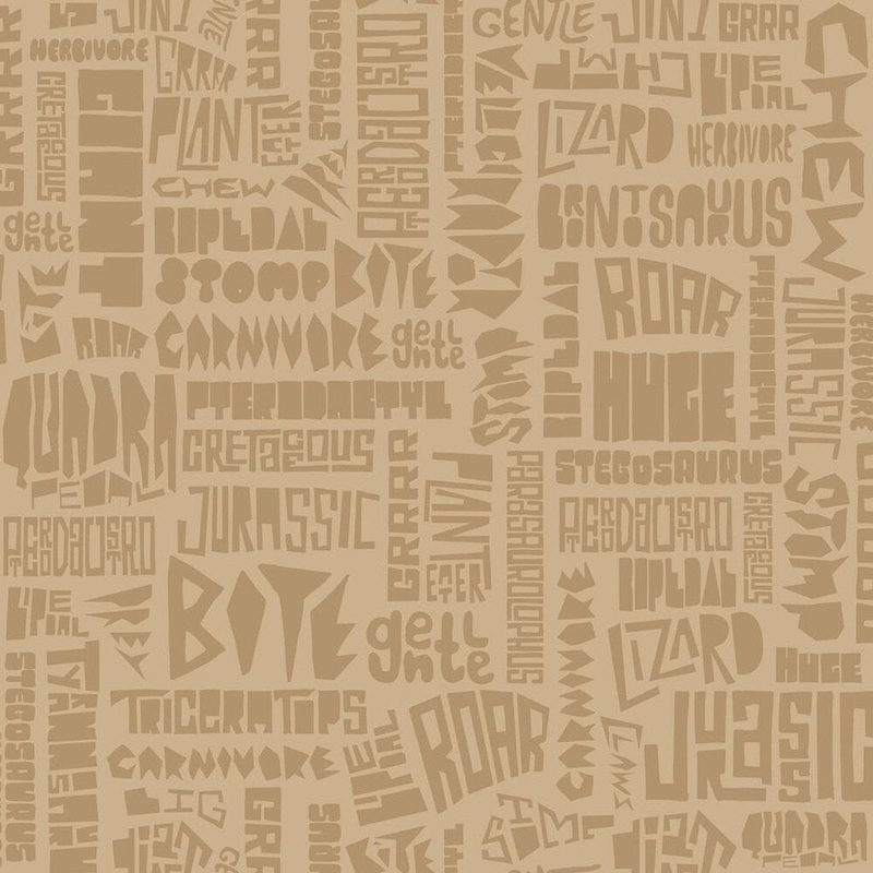 Typosaurus Wallpaper 20.5 in. x 33 ft. 56 sq.ft.