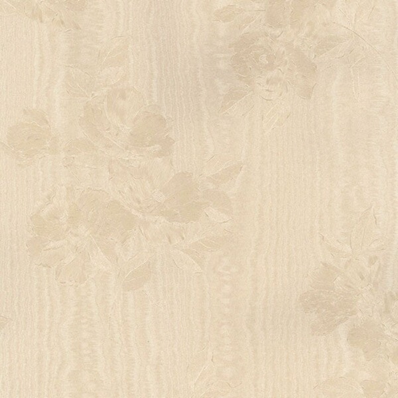 Cumberland 32.7 Ft. x 20.5 In. Vinyl Beige Silk Floral Wallpaper Covering