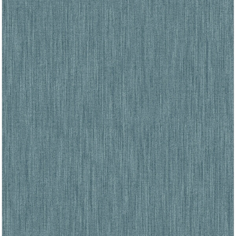 Fabric Textures Jessica Chiniile Blue Faux Linen Wallpaper