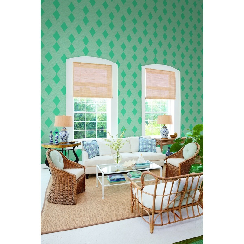 Fontana Beveled Edge Blue Wallpaper