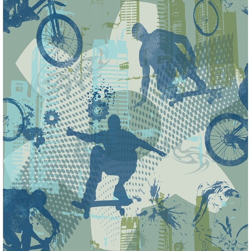 Sports Hendricks Extreme Sports Wallpaper 20.5 in x 33 ft = About 56.4 square feet