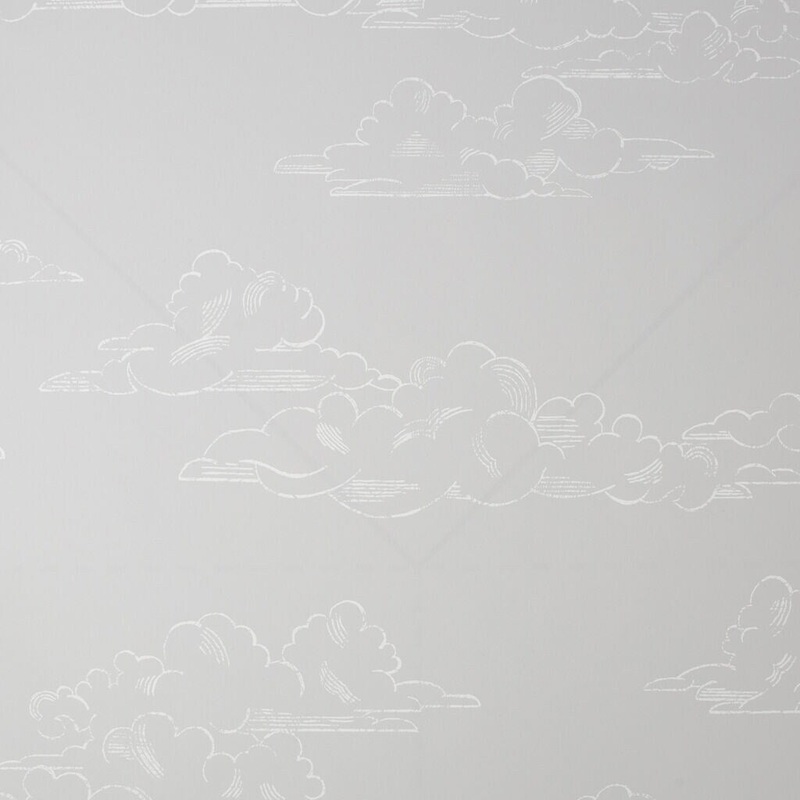 Vintage Cloud Grey Wallpaper
