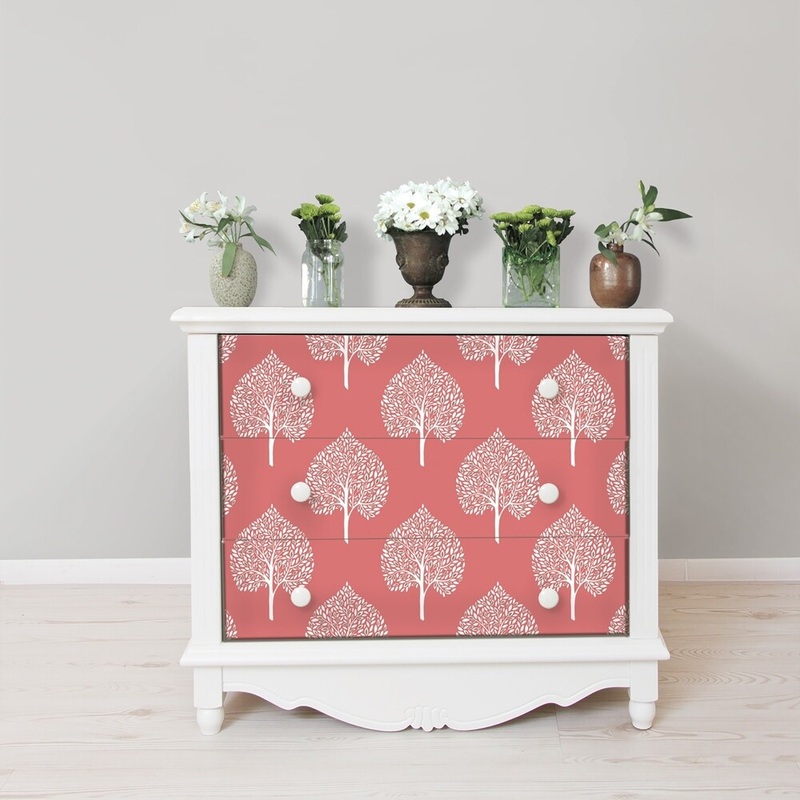 Belmont, Grove Coral Peel & Stick Wallpaper