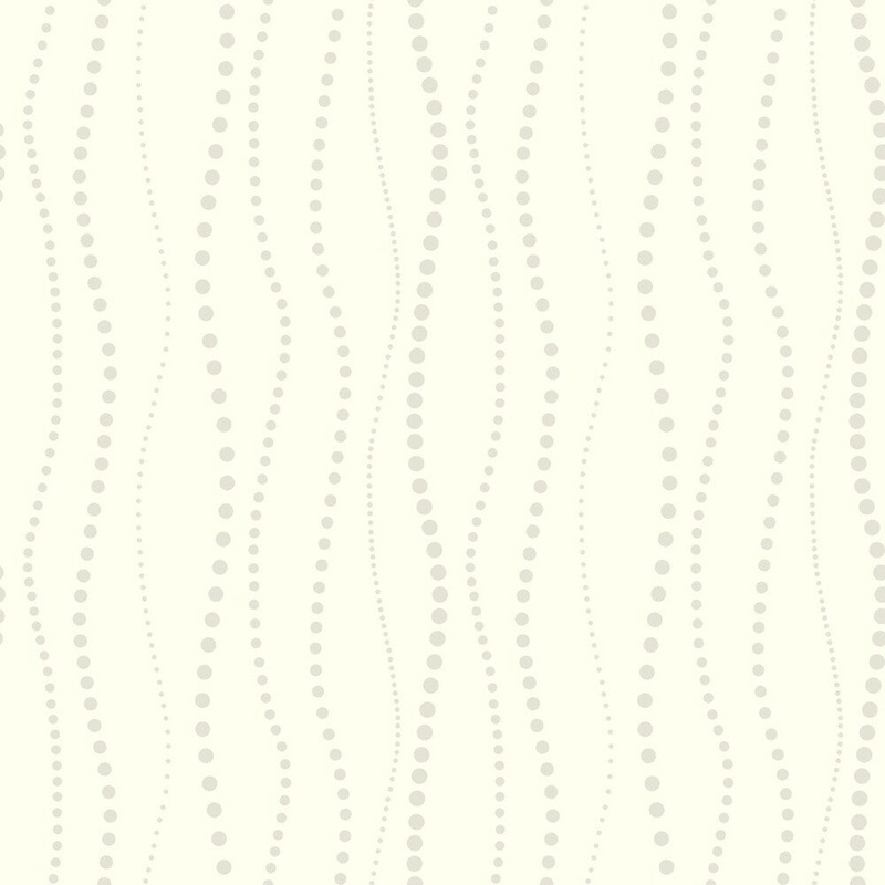 Dotty Stripe Wallpaper, 20.5 in. x 33 ft. = 56 sq. ft., in Metallics