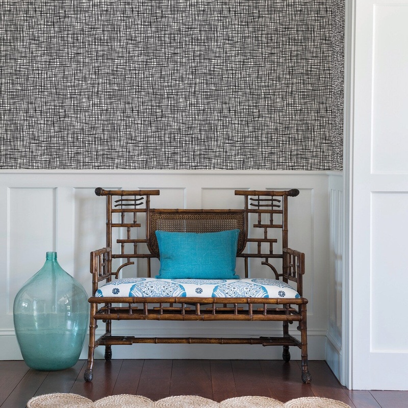 Fairfax, Shanti Grid, 33 FT. L x 20.5In. W Wallpaper Roll