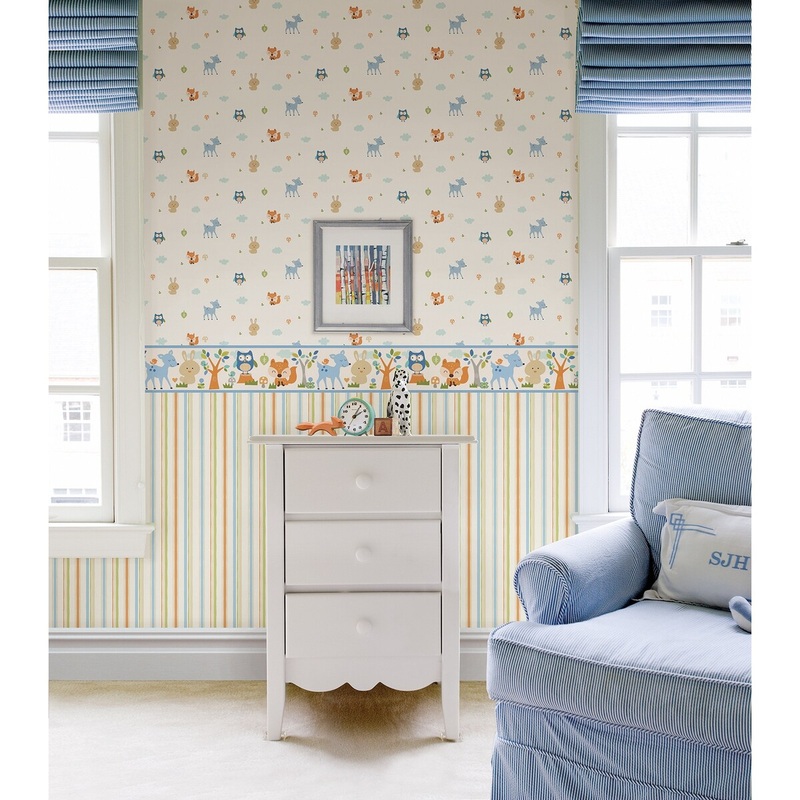 Stripes Santo Macey Pink Wiggle Stripe 33' L X 20.5 W Wallpaper Roll