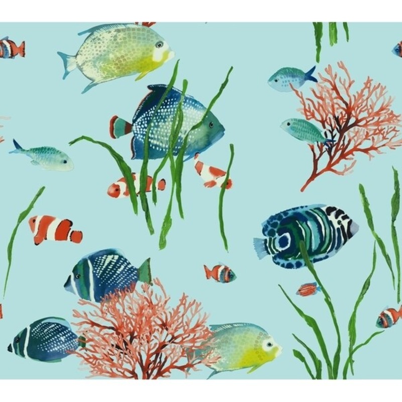 Tropical Reef Wallpaper 27 in. x 27 ft. 60.75 sq.ft.